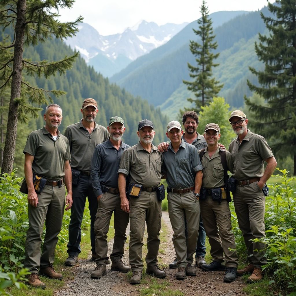 RongamSerpens team in Romanian forest